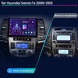 Junsun 4G Android магнітолу для hyundai Santa Fe 2 2006-2012 wifi, фото 2