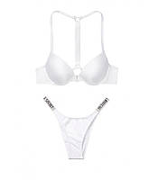 Купальник Victoria's Secret Shine Strap SWIM White 34A(75A)+XS з США
