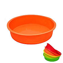 Силіконова форма MagicKitchen Р679 Бісквітниця з гладким дном 24х5 см