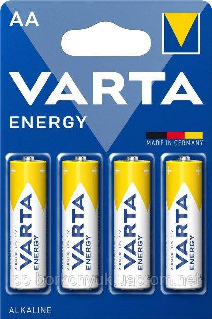 Батарейка  LR6, пальчик VARTA  Energy,  (4шт.уп)