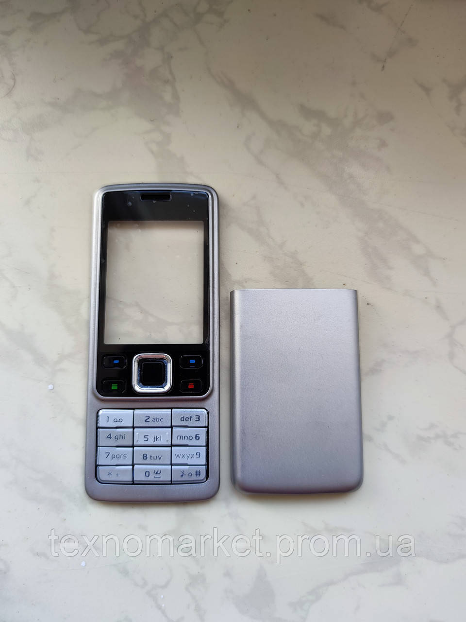 Корпус Nokia 6300 (сталевий), металічний, (З клавіатурою)  RM-217