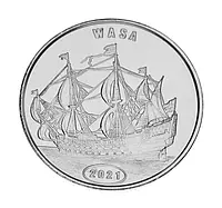 Остров Флорес 1 доллар 2021 UNC Индонезия Корабль Парусник - Ваза