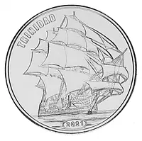 Остров Флорес 1 доллар 2021 UNC Индонезия Корабль Парусник - Тринидад