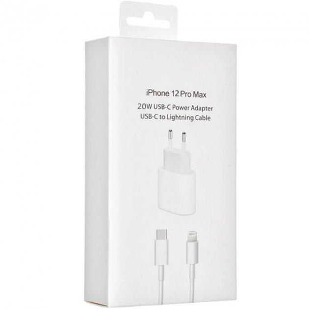 Комплект швидкої зарядки для iPhone, Адаптер живлення 20W з кабелем USB-C - Lightning