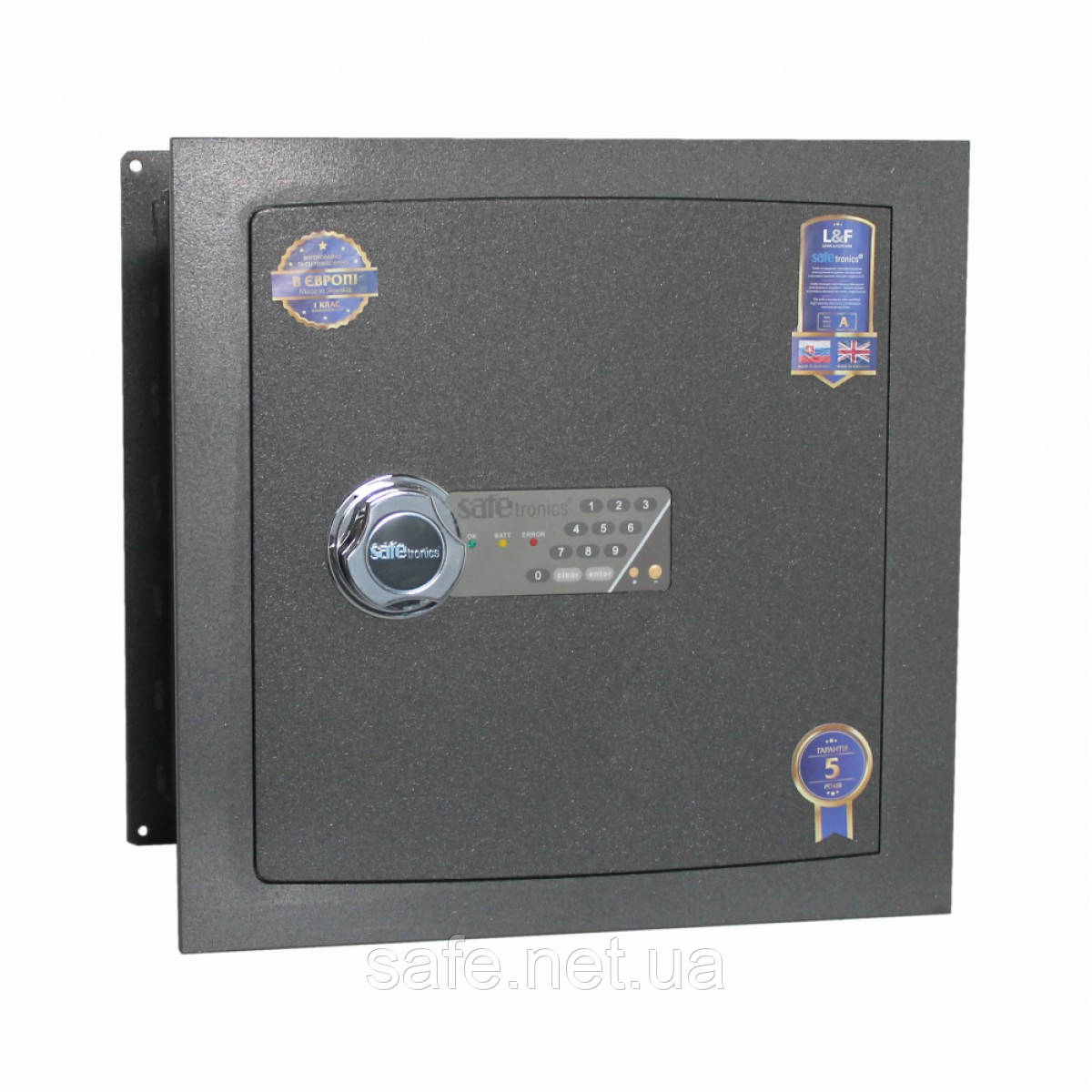 Сейф вбудований в стіну Safetronics STR 39E (ВхШхГ:457x465x275), сейф в стіну, сейф що вбудовується в стіну