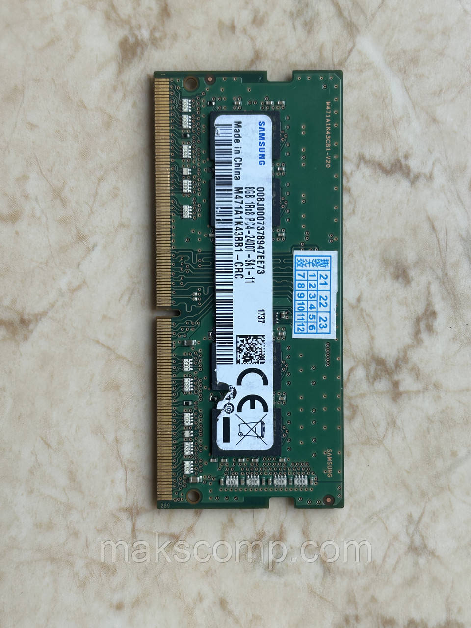 Пам'ять Samsung 8Gb PC4-2400T(M471A1K43BB1-CRC) So Dimm