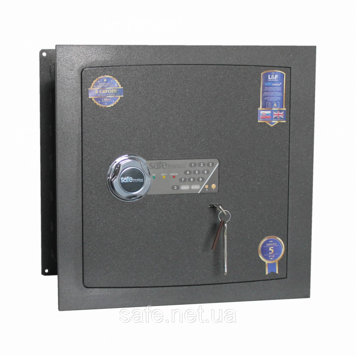 Сейф вбудований в стіну Safetronics STR 39E-Ms (ВхШхГ:457x465x275), сейф в стіну, сейф що вбудовується в стіну