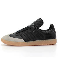 Мужские кроссовки Adidas Samba OG Black Grey B75807, черные кожаные кроссовки адидас самба
