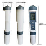 Комбінований вологозахищений TDS/pH/Temp метр Yieryi EZ9901 з термометром, змінним електродом, АТС, фото 3