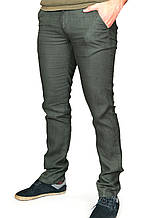Штани чоловічі лляні Muzzo 21-MZ077.L.KETEN темно-зелені