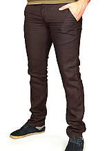 Штани чоловічі лляні Muzzo 21-MZ077.L.KETEN темно-коричневі