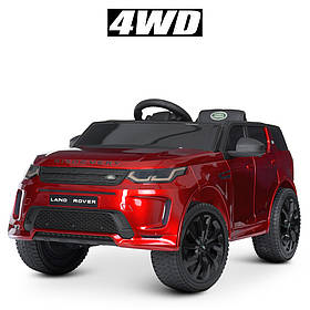 Дитячий електромобіль Land Rover (4 мотори по 35W, акумулятор 12V9AH, MP3, USB) Bambi M 4846EBLRS-3 Червоний