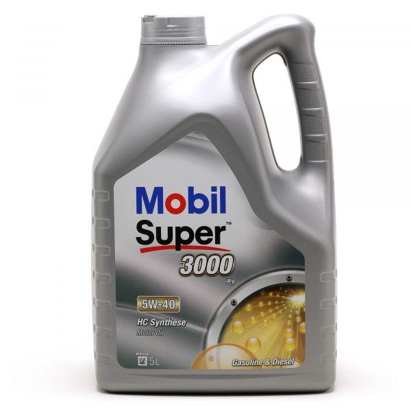 Олива моторна Super 3000 х1 5W-40 Mobil - 5 л