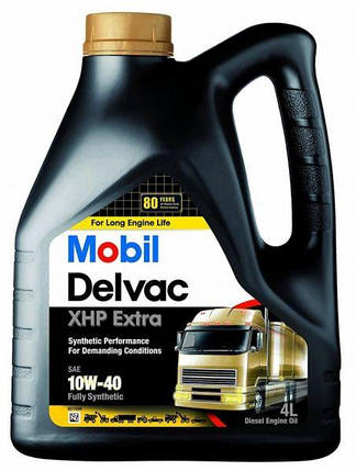 Олива моторна Delvac XHP Extra 10W-40 Mobil - 4 л, фото 1