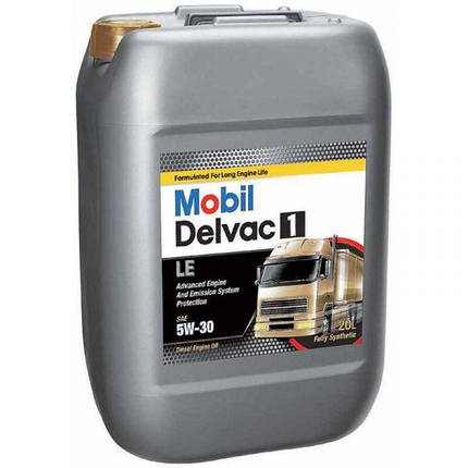Олива моторна Delvac 1 LE 5W-30 Mobil - 20 л, фото 1