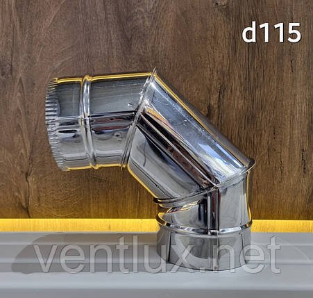 Коліно 90° нержавійка AISI 430 d-115, фото 1