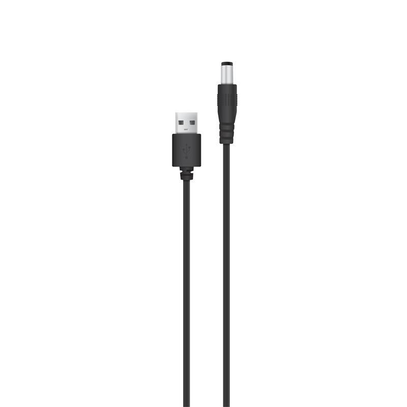 Кабель живлення USB-A — DC 5V/1,5A, 5,5х2,1 мм для роутера