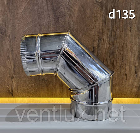 Коліно 90° нержавійка AISI 430 d-135, фото 1