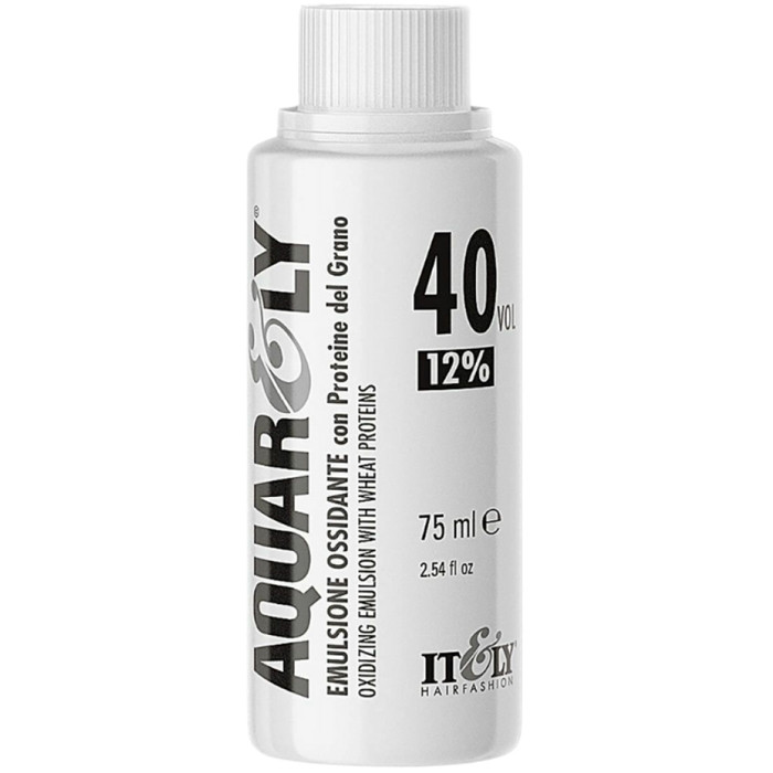Окислювальна емульсія Itely Hairfashion Aquarely Oxidizing Cream 40vol. 12% 75ml, фото 1