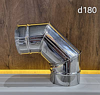 Коліно 90° нержавійка AISI 430 d-180