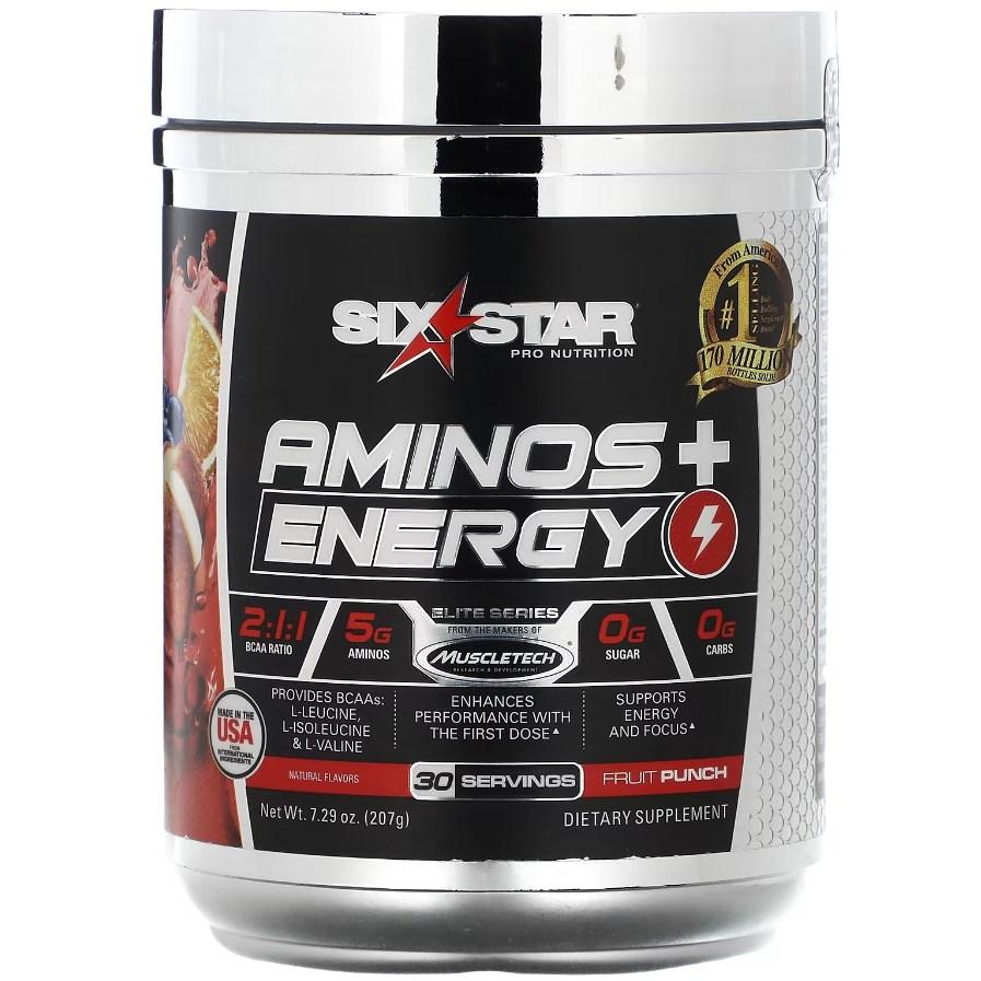 Амінокислоти Muscletech SixStar Elite Series Aminos + Energy (210 грам.)
