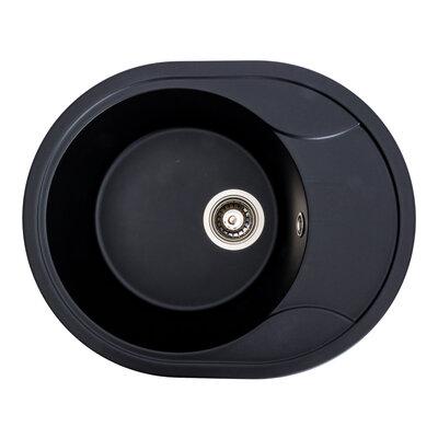 Гранітна мийка Platinum 5847 Onyx чорна
