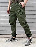 Чоловічі штани Cargo демісезонні хакі | штани карго чоловічі весна-осінь. Туреччина. Живе фото (Брюки чоловічі), фото 6