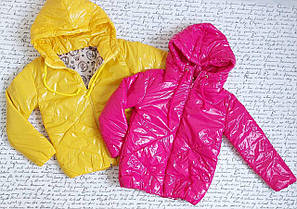 Яскрава демісезонна куртка на дівчинку р 128-146