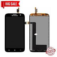 Модуль (дисплей+сенсор) для Lenovo А859 чорний
