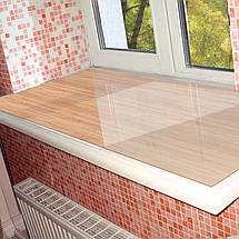 Покриття для підвіконня, м’яке скло з фотодруком 35х100 см, фото 3