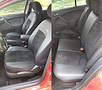 Авто чехлы комбинированые TOYOTA Prius 2009>2015 mk III; Hatchback Pok-ter Unico Premium с черной вставкой