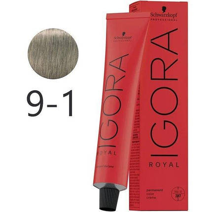 Крем-фарба для волосся Schwarzkopf Igora Royal 9-1 Екстра Русявий Сандре 60 мл, фото 1