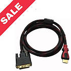 Кабель HDMI-DVI 5 метрів