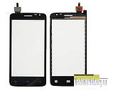Сенсор (тачскрін) для Prestigio MultiPhone 3501 Duo чорне, фото 3