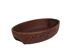 Керамічна овальна тареля Декор