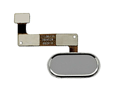 Шлейф MEIZU M5 NOTE M621 центральна кнопка (Home) White