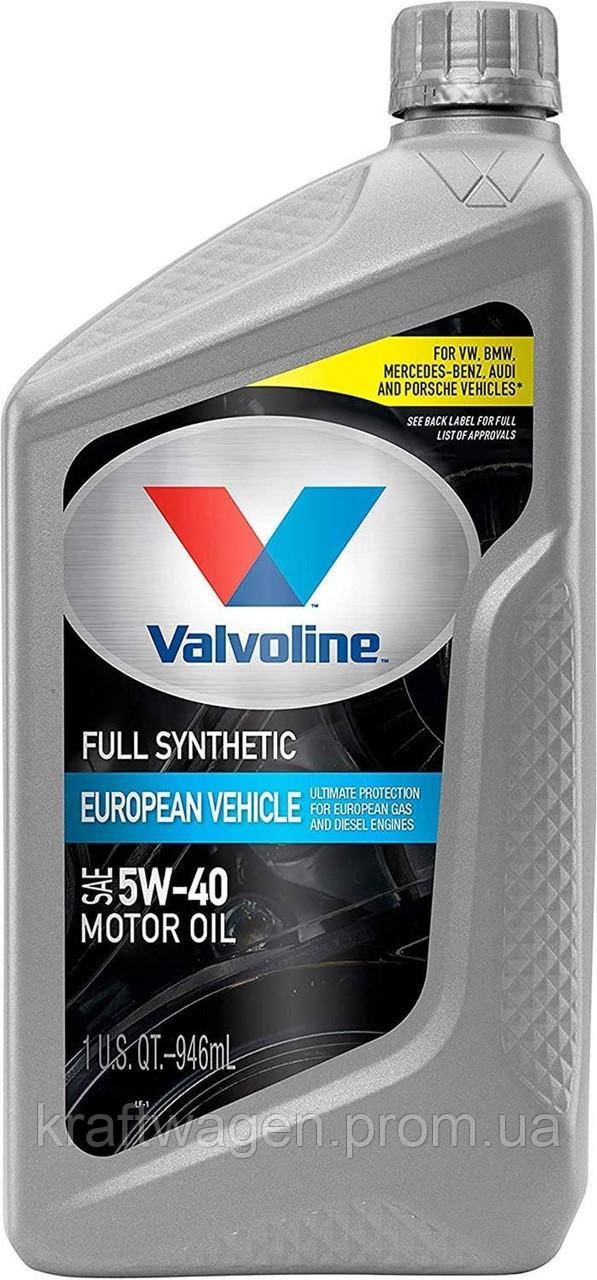 Моторне масло Valvoline European Vehicle Full Synthetic 5W-40 0,946л (VV966)