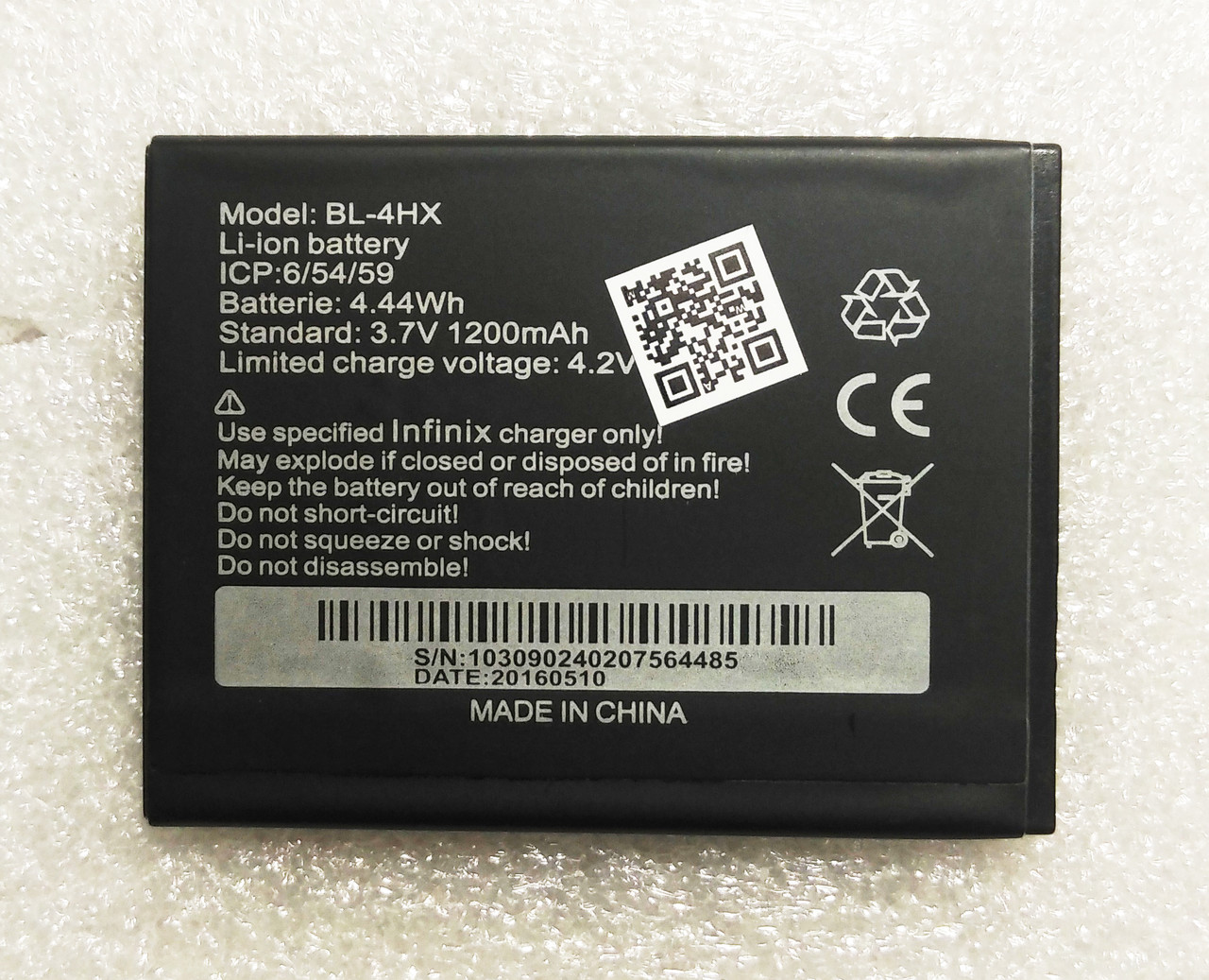 Акумулятор для INFINIX 4HX 1200mAh