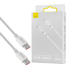 Кабель Baseus Superior Series Fast Charging Data Cable Type-C to Type-C 100W 2m White
