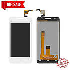 Дисплей (модуль) для Fly FS407 Stratus 6 білий