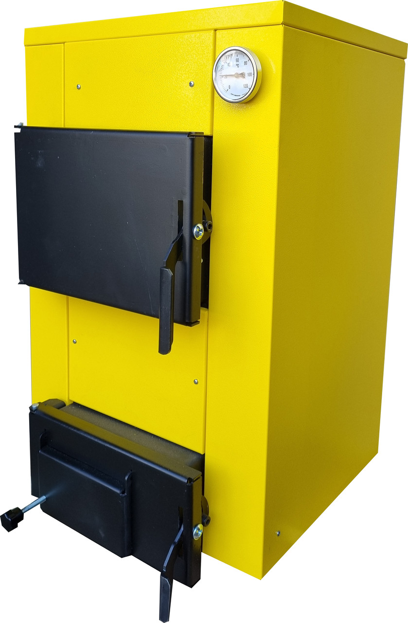 Котел твердопаливний Vulcan Strong 12 (3,5 мм) пряма дверцята, фото 1