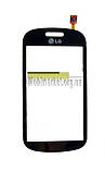 Touchscreen (екран) для LG GT350 чорний, фото 2