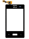 Сенсор (тачскрін) для LG E400 Optimus L3 чорний