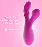 Вакуумний подвійний вібратор Double Sucker арт03, фото 4