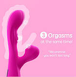 Вакуумний подвійний вібратор Double Sucker арт03, фото 7