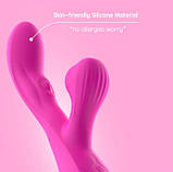 Вакуумний подвійний вібратор Double Sucker арт03, фото 9