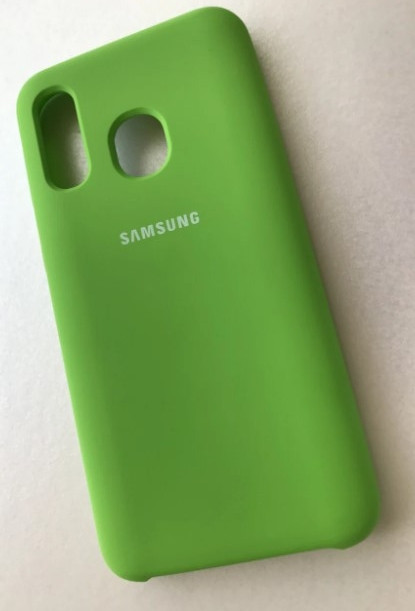Силіконовий чохол "Original Silicone Case" Samsung A405 / A40 світло-зелений