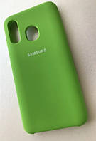 Силиконовый чехол защитный "Original Silicone Case" для Samsung A405 / A40 светло-зеленый
