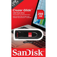 Флеш пам'ять SanDisk Cruzer Glide 256 GB Black/Red USB 2.0/3.0 (SDCZ60-256G-B35)