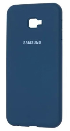 Силіконовий чохол "Original Silicone Case" Samsung J4 Plus 2018/J415/J410/J4 Core темно-синій